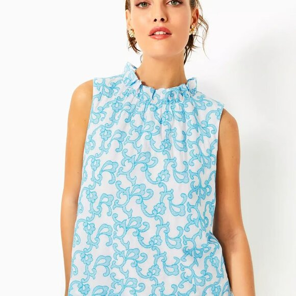 Lilly Pulitzer Embroidered Top - Picture 2 of 5